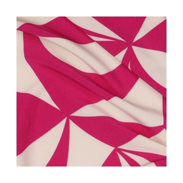 Magnolia stretch Geometric, Fuchsia