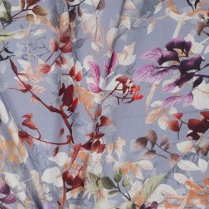 Viscose digital Floral, Baby blue