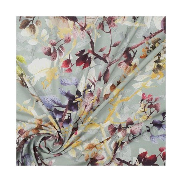 Viscose digital Floral, Nile