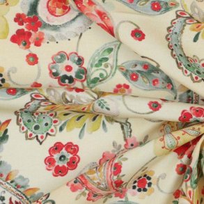 Viscose digital Paisley, Light yellow