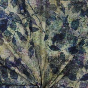 Viscose digital Floral, Sage