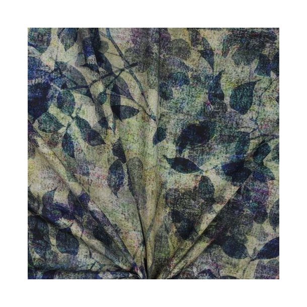 Viscose digital Floral, Sage