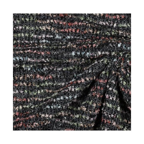 Knit with spangle, Rose green