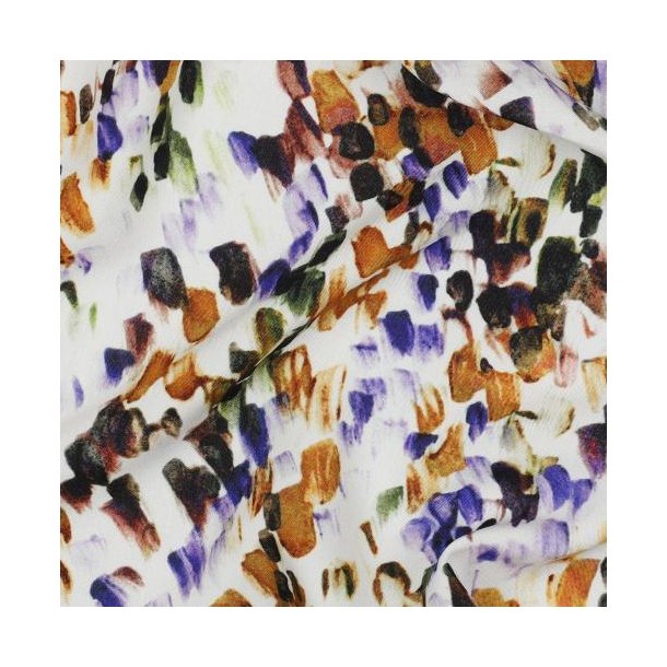 Viscose digital Abstract, Off-white