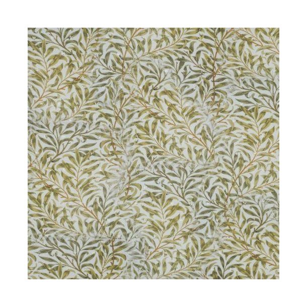 Viscose Digital leaves, Multi green