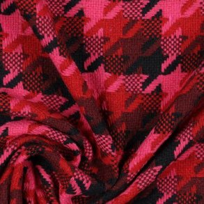 Ternet Kjole/dragt stof, Cerise