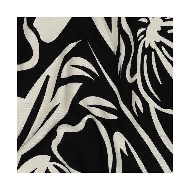 Viscose Flowers, Black