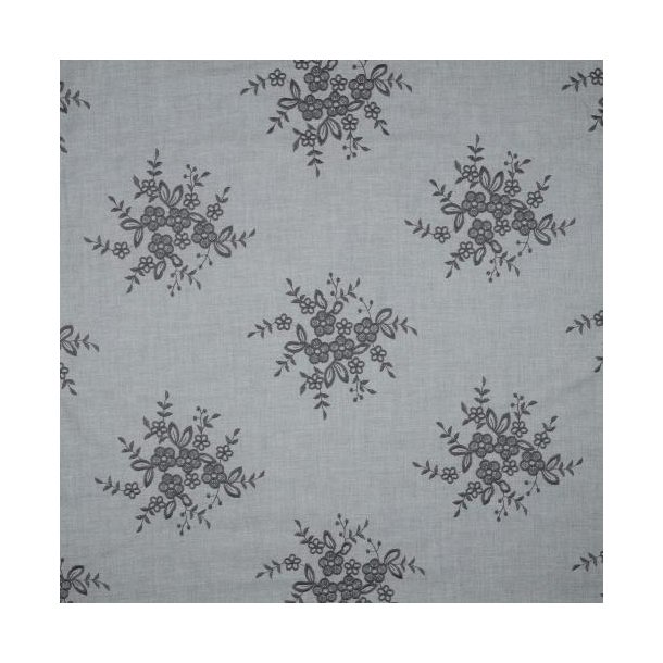 Cotton embroidery, Grey