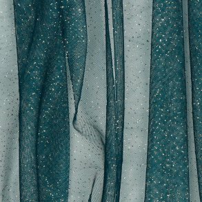 Royal Tule/tyl sparkle Glimmer Petrol/Gold