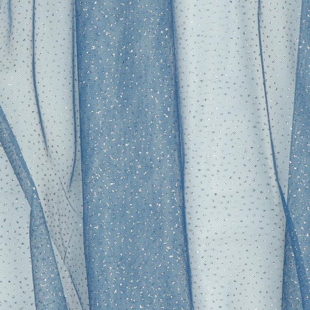 Royal Tule/tyl sparkle Glimmer Jeans/Silver