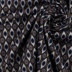 Knitted Jacquard Multi brown blue
