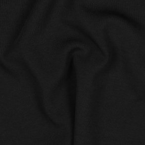 Cotton Interlock Jersey, Black