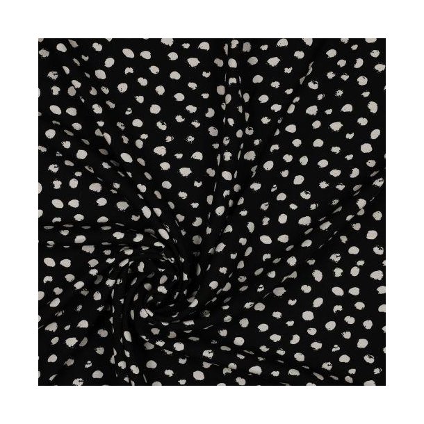 Viscose dots, Black