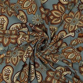 Radiance/viscose Paisley, Old green