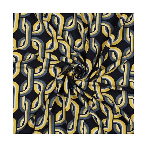 Radiance/viscose retro, Navy