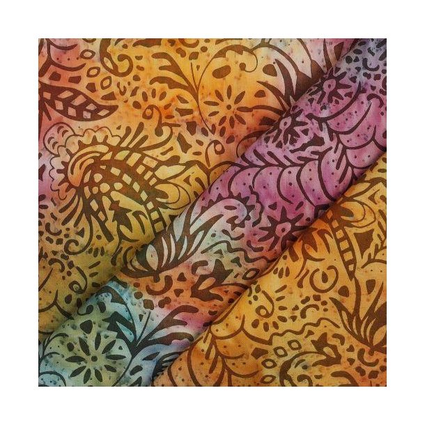 Unique Crafted batik cotton, Apricot