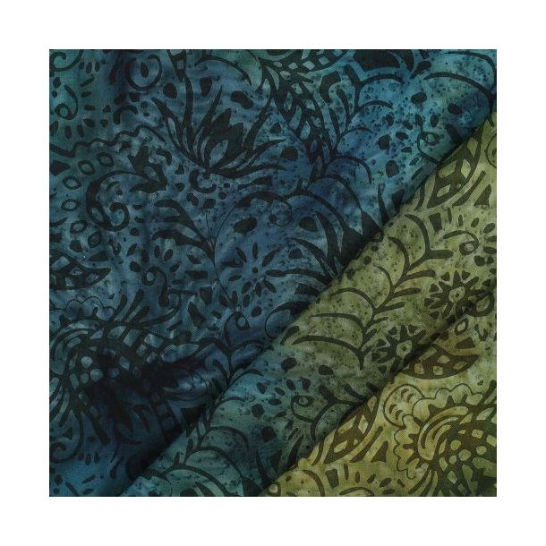 Unique crafted batik cotton, Aqua