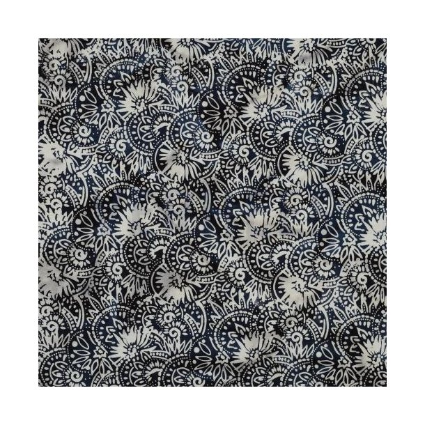 Unique crafted Batik cotton, Dark navy