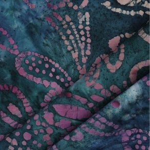 Unique crafted Batik cotton, Purple