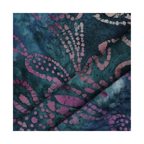 Unique crafted Batik cotton, Purple