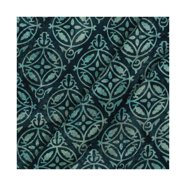 Unique crafted Batik cotton, Petrol