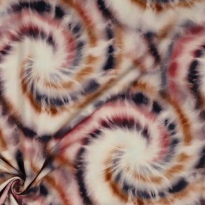 Radiance/viscose digital  Flowers, Navy