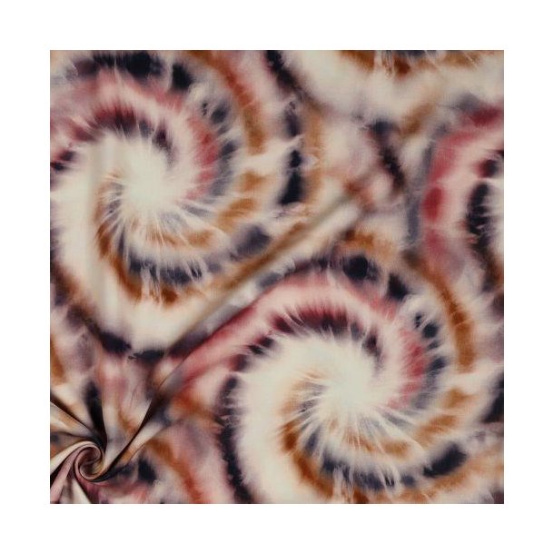 Radiance/viscose digital  Flowers, Navy