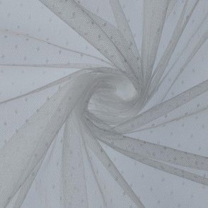 Fine Tule/tyl prikker, White