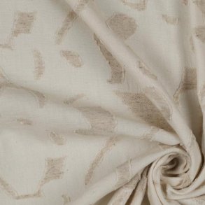 Cotton linen Jacquard, Natural