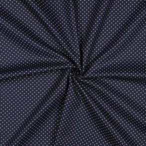 Poplin Petit sm� prikker, Navy