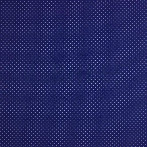 Poplin Petit sm� prikker, Cobolt
