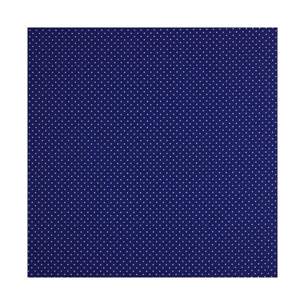 Poplin Petit sm� prikker, Cobolt