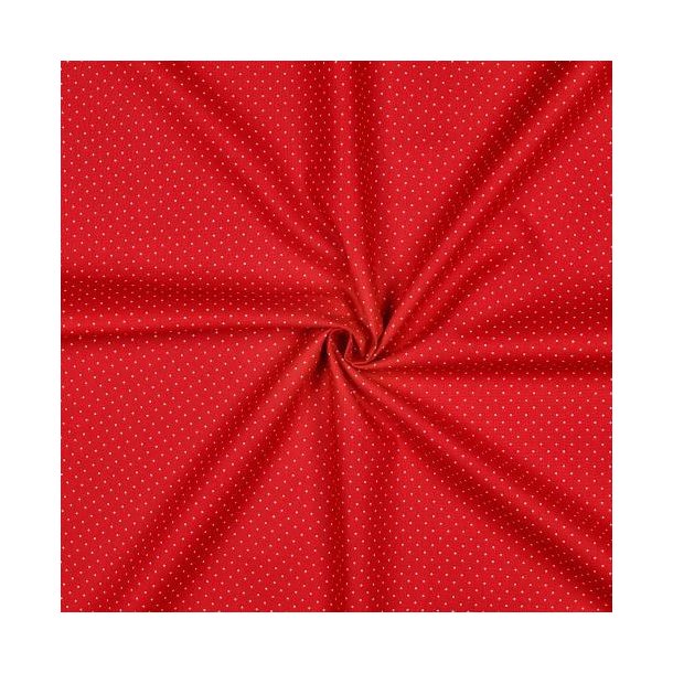 Poplin Petit sm� prikker, Red