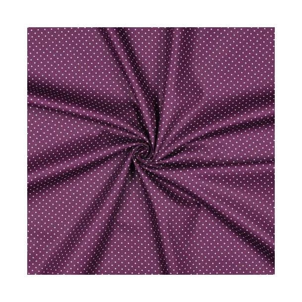 Poplin Petit sm� prikker, Purple