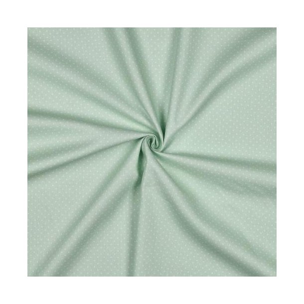 Poplin Petit sm� prikker, Mint