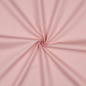 Poplin Petit sm� prikker, Old rose