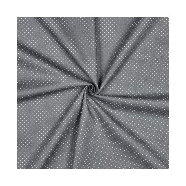 Poplin Petit sm� prikker, Grey