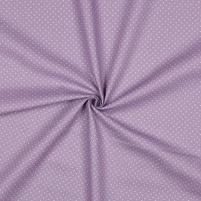 Poplin Petit sm� prikker, Lilac