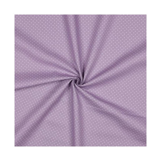 Poplin Petit sm� prikker, Lilac