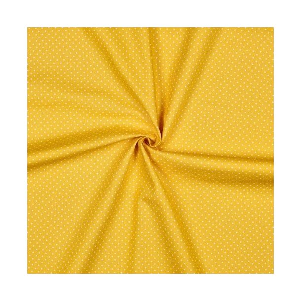 Poplin sm� prikker, Yellow