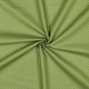 Poplin Petit sm� prikker, Green