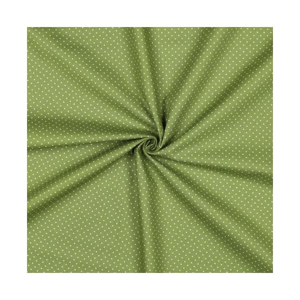 Poplin Petit sm� prikker, Green