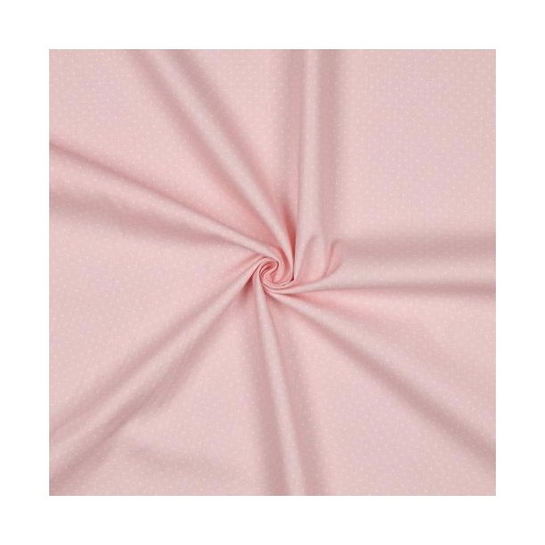 Poplin Petit sm� prikker, Light rose