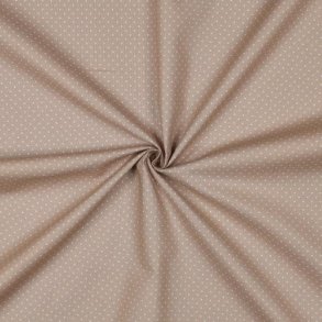 Poplin Petit sm� prikker, Sand