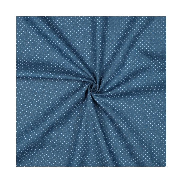 Poplin Petit sm� prikker, Blue