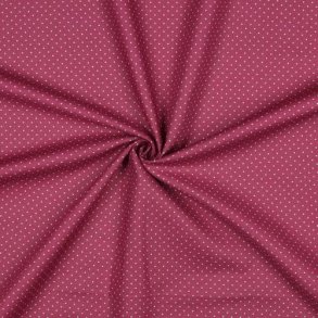 Poplin sm� prikker, Mauve