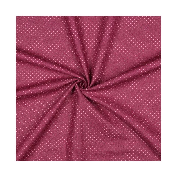 Poplin sm� prikker, Mauve