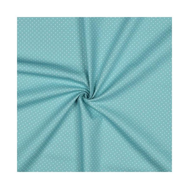 Poplin Petit sm� prikker, Old green