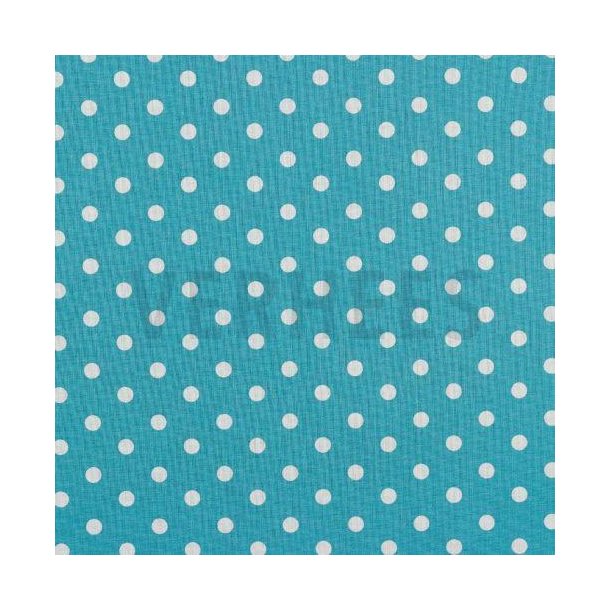 Poplin Prik, Turquoise