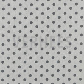 Poplin Prik white/grey